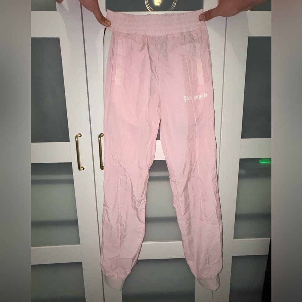 Pink palm angles joggers.